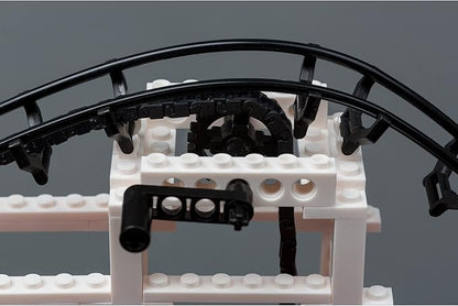 CDX Blocks: Flyer - 539 Pieces Building Brick Set Gravity Powered Roller Coaster Model Promotes STEM Learning