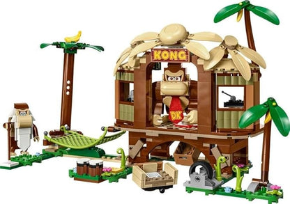 LEGO 71424 Super Mario Donkey Kong Hut Expansion Set Construction Toy with 2 Characters Combine with Starter Pack for Kids Boys and Girls Ages 8 and Above