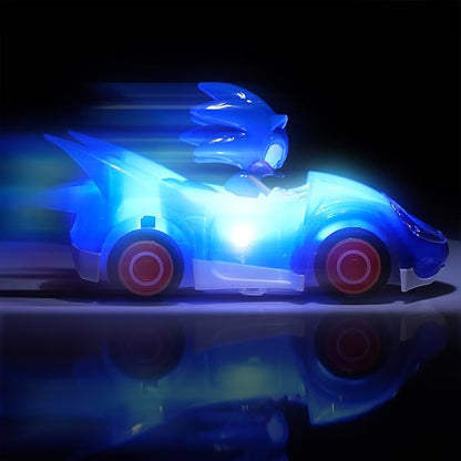 NKOK Ready to Run Sonic Glow Racer RC Car – 1/28 Scale Remote Control Vehicle with Light-Up Body (Sonic Glow Racer)