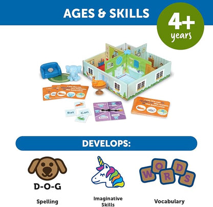 Learning Resources Elephant in the Room Positional Word Activity Set - Toddler Board Games Language and Critical Thinking Skills Sentence Building Language Development Gifts for Boys and Girls