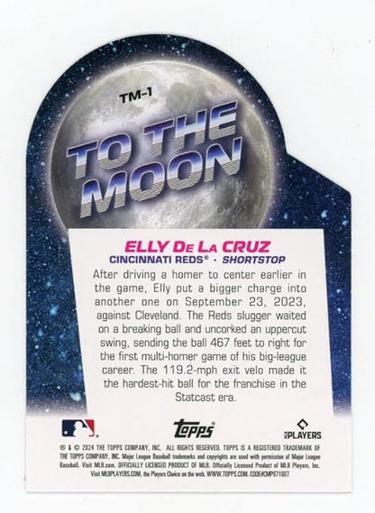 2024 Topps Big League To the Moon Die-Cuts #TM-1 Elly De La Cruz Reds Baseball Card - Sportscard Superstore