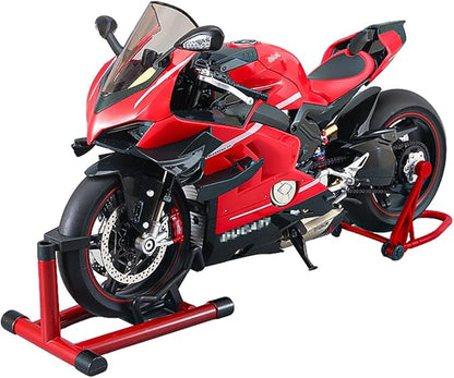 RC Motorcycle Model for Adult 1/7 Scale Remote Control Motorcycle V4 Top Edition with Ignition System &amp Smoke Spray for Biker