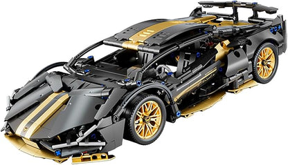 Sport Race Car Building Block Sets for AdultsBlack Technical Racing Supercar Toys Kits Collectible 1:14 MOC Model Construction Birthday Gifts for Boys Men Teens Age 8+ 8-12 8-1414+