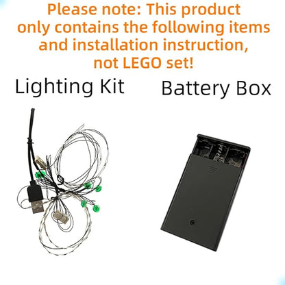 LED Light Kit Compatible with Lego Great Pyramid of Giza - Lighting Set for Architecture 21058 Building Model (Model Set Not Included)