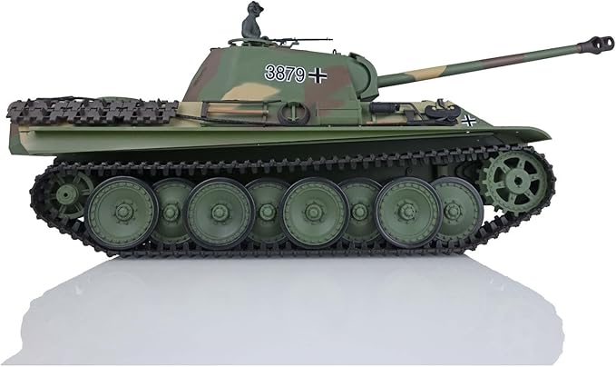 Heng Long US in Stock RC 2.4G 1/16 Plastic German Panther G RTR Tank Model 3879 IR Combat Smoking 340 Rotating Turret BB Shooting Airsoft Tank