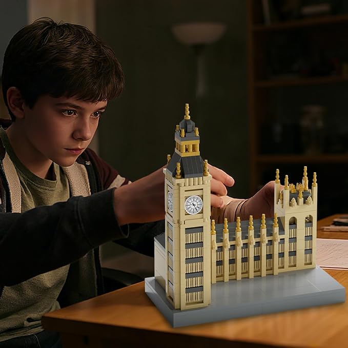 DAHONPA Micro Mini Big Ben Building Block Set (1017 Pcs) Famous Architecture Brick Toy Gifts for Adults