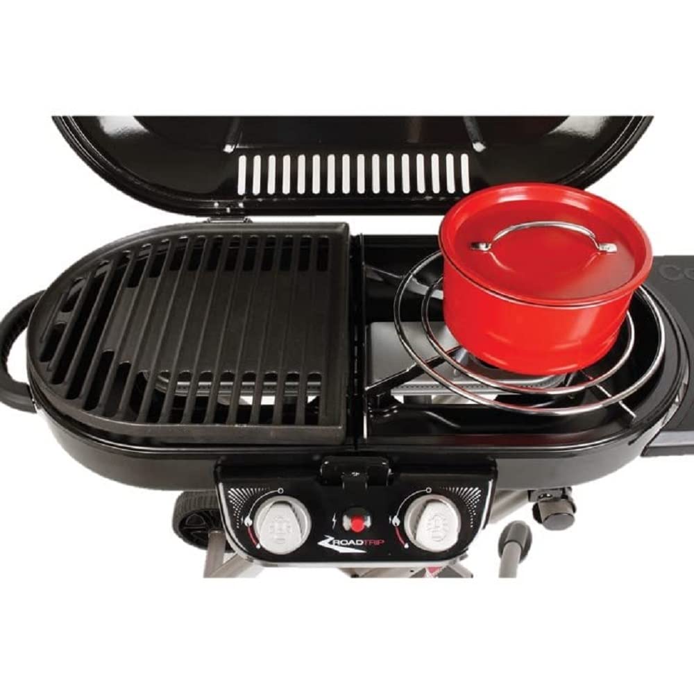 Coleman RoadTrip Swaptop Steel Stove Grate Rust-Resistant Steel Cooktop for Coleman RoadTrip Grills Easily Fits 12-in. Pan Great for Camping Tailgating Grilling & More
