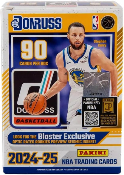 2024-2025 Panini Donruss Basketball Blaster Box | 6 Packs - Look for Blaster Exlusive Optic Rated Rookies Preview Seismic Insert