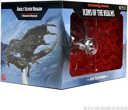 WizKids D&ampD Icons of the Realms: Adult Silver Dragon