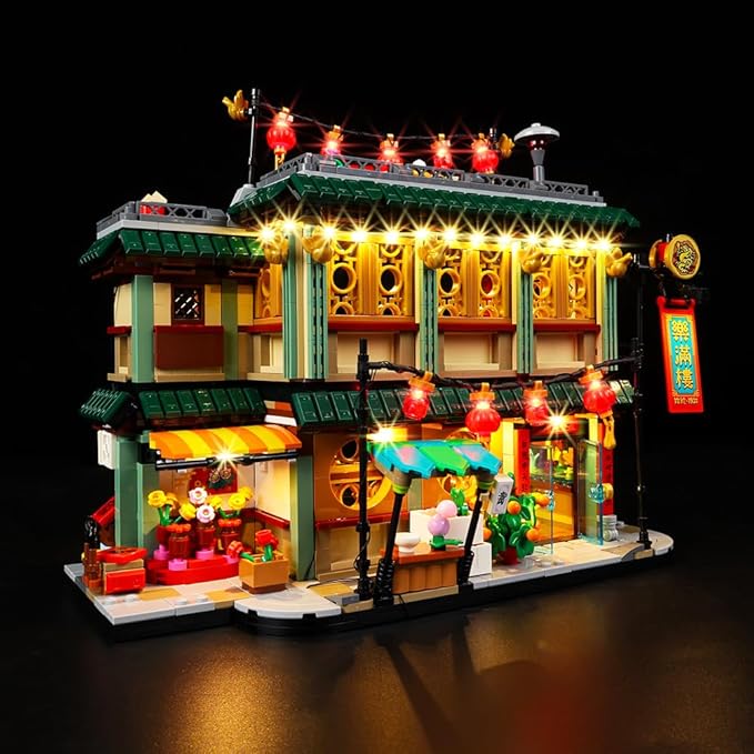 Kyglaring Led Light Set for Lego Family Reunion Celebration Building Blocks The Family Reunion Lighting Kit Compatible with Lego Chinese New Year 80113 - No Model (Classic Version)