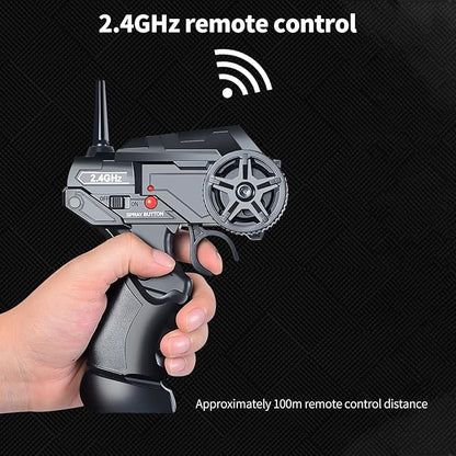 GoolRC Remote Control Drift Car 1:16 Scale Fast and Furious Cars 18KM/H High Speed RC Cars 2.4GHz 4WD Remote Control Race Car LED Lights Spray Rubber Tire for Adults Teens Gift