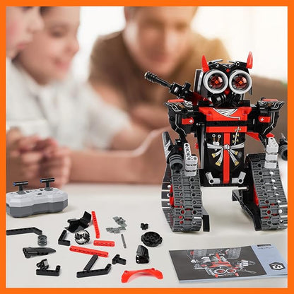 GILI Robot Building Remote Control Gift STEM Building Kit for Boys 8-12 - 3 in 1 Educational Toys for 6 7 8 9 10 11 12 + Year Old Boys Birthday Gifts for Kids - Tracked Racer Car Tank Robotics