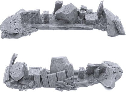 EnderToys Urban Rubble - DND Terrain - 32mm Scenery for Tabletop Miniatures
