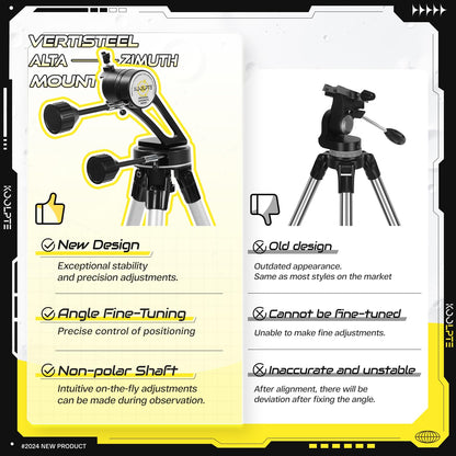 Telescope, 90mm Aperture 700mm - Vertisteel AZ Mounting Base, High Power Telescopes for Astronomy Enthusiasts, Adults & Kids, with Carrying Bag, Wireless Remote Control, Phone Adapter (Black)