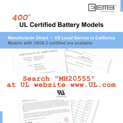EEMB ER14250 Battery 1/2AA 3.6V Lithium Battery Li-SOCL₂ (4-Pack) Non-Rechargeable XL-050F SB-AA02 LS14250 for Dog Collar Meter Sensor Movement Monitor/Home Security System/Alarm System