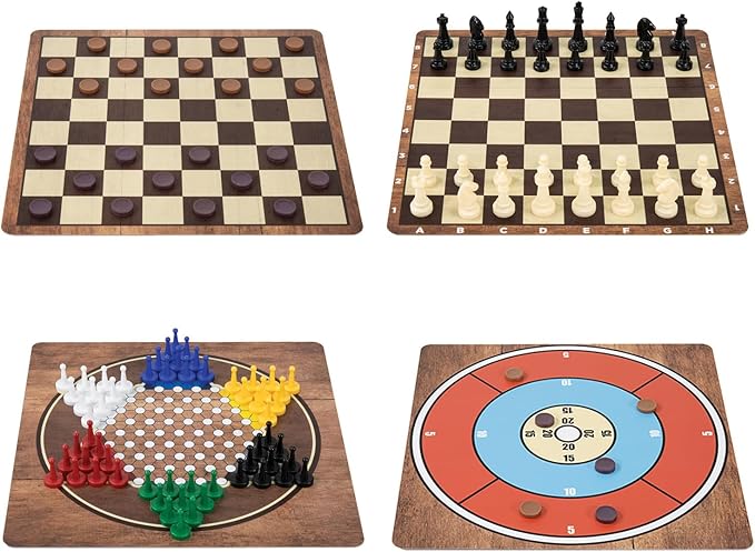 365 Games - Traditional Strategy Board &amp Card Games Tin Storage Container Game for Each Day of Year Family Ages 6+ 1-8 Players