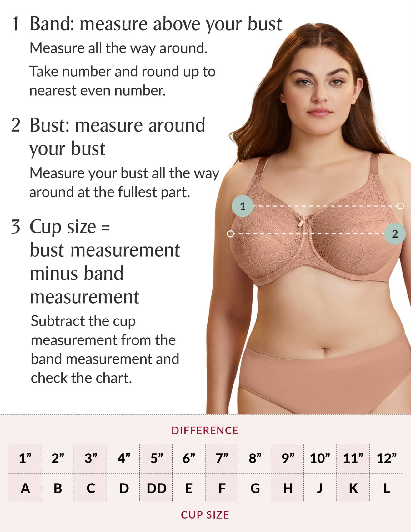 Glamorise Full Figure Plus Size MagicLift Front-Closure Posture Back Bra Wirefree #1265 White 42DD