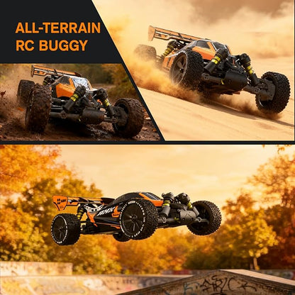 CROBOLL RLAARLO 1:10 Brushless RC Cars for Adults 40+ mph Top Speed 4X4 Off-Road Buggy RTR Oil Filled Shocks Remote Control Racing Car