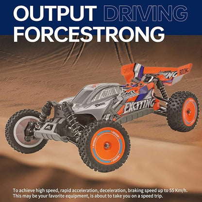 GoolRC WLtoys 124010 RC Cars for Adults 1:12 Scale Remote Control Car 4WD 55KM/H High Speed RC Racing Car 2.4GHz All Terrains Off Road RC Buggy Trucks for Teens (Black)