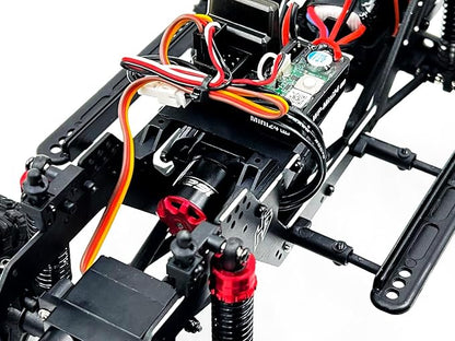 HOBBYPLUS CR-18P V3 Brushless Rushmore in T-Hunter - Matte Green - 1/18 Scale RC Truck Crawler with Off-Road RC Trucks Features Portal Axles &amp Metal Gears - RTR 2S/3S LiPo Compatible (1810418-V3
