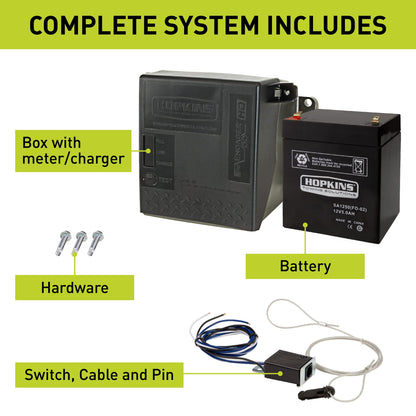 Hopkins Towing Solutions 20099 Engager LED Test Break Away System with Battery Meter