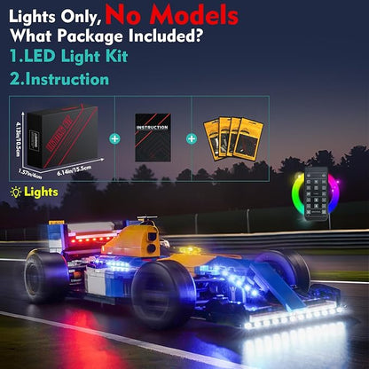 Light kit Compatible with Lego 10353 Williams Racing FW14B mit Nigel Mansell - No Model Only Light LED Lighting Accessories Compatible with Lego 10353 Set (RC Version)