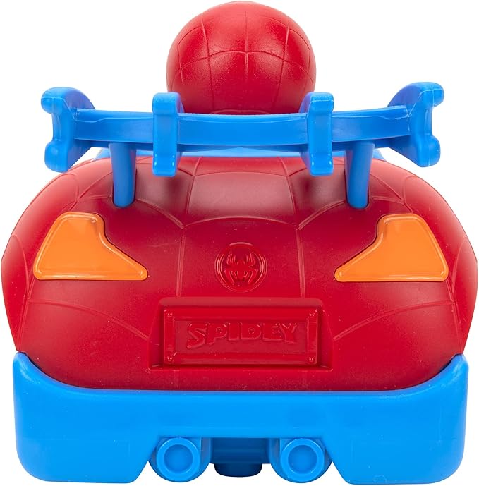 Jazwares Marvel Spidey and His Amazing Friends Web Crawler RC - Remote-Controlled Vehicle - Features Built-in Super Hero with 4 Controller Functions Blue &amp Red
