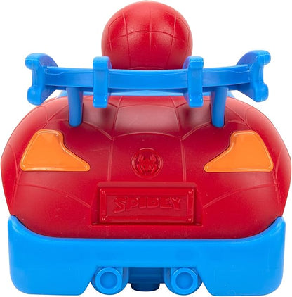 Jazwares Marvel Spidey and His Amazing Friends Web Crawler RC - Remote-Controlled Vehicle - Features Built-in Super Hero with 4 Controller Functions Blue &amp Red