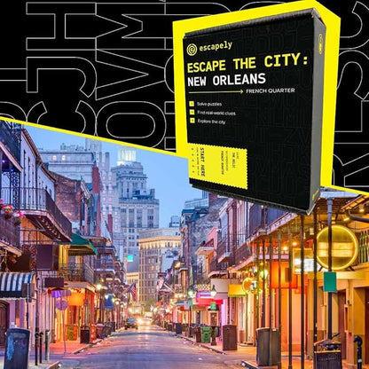 New Orleans Outdoor Escape Room | French Quarter Scavenger Hunt | Gifts for Adults &amp Families | 1-6 Players 2-3 Hours 1.5 Miles Walking Distance