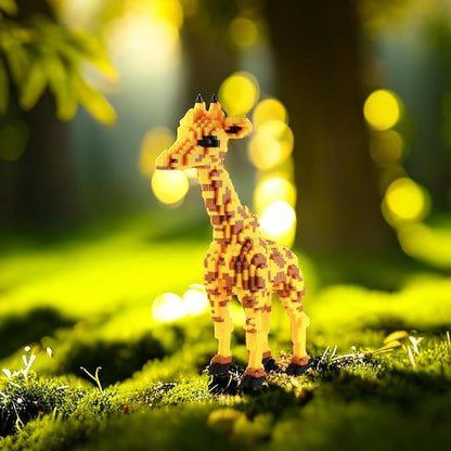 Larcele Micro Giraffe Building Blocks Animal Mini Building Toy Bricks4737 Pieces KLJM-02 (Model 2841)