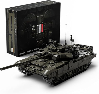 Nifeliz T-90A Military Tank Building Set for Adults Military Vehicle Model Set with Realistic Details Ideal for Army Collectors and Building Enthusiasts (2083 PCS NF10330)