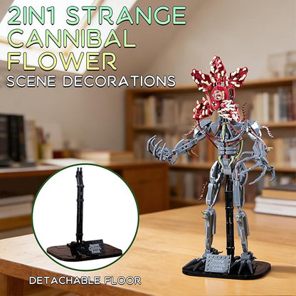2 in 1 Strange Cannibal Flower Building Blocks Sets Horror Model Toys for Adults Teens 858 PCS