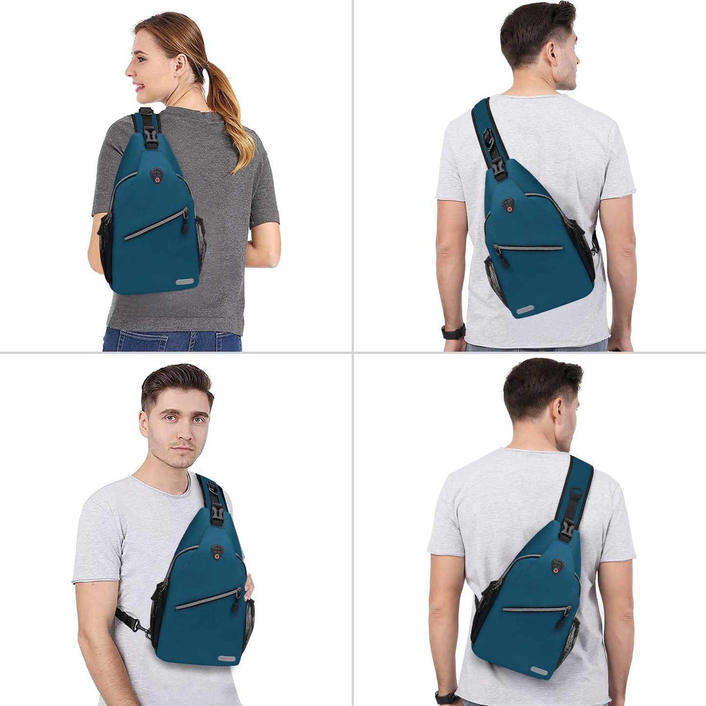 MOSISO Sling Backpack, Multipurpose Crossbody Shoulder Bag Travel Hiking Daypack