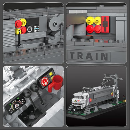 Reobrix BB15000 Train Building Block Set 66803 Collectible Electric Locomotive Display Creative Model for Train Fans Gift for Adults 14+(2053PCS)