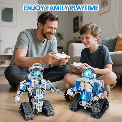 6 in 1 STEM Robot Building Kit 780 PCS APP &amp Remote Control Space Robot Toys for Kids Age 8-14+ Engineering Technic Coding Robotic Kit Educational Science Set Birthday Gift for Boys Girls