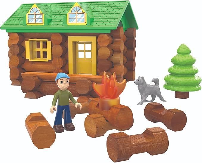 Lincoln Logs-On The Trail Building Set-59 Pieces-Real Wood Logs - Ages 3+