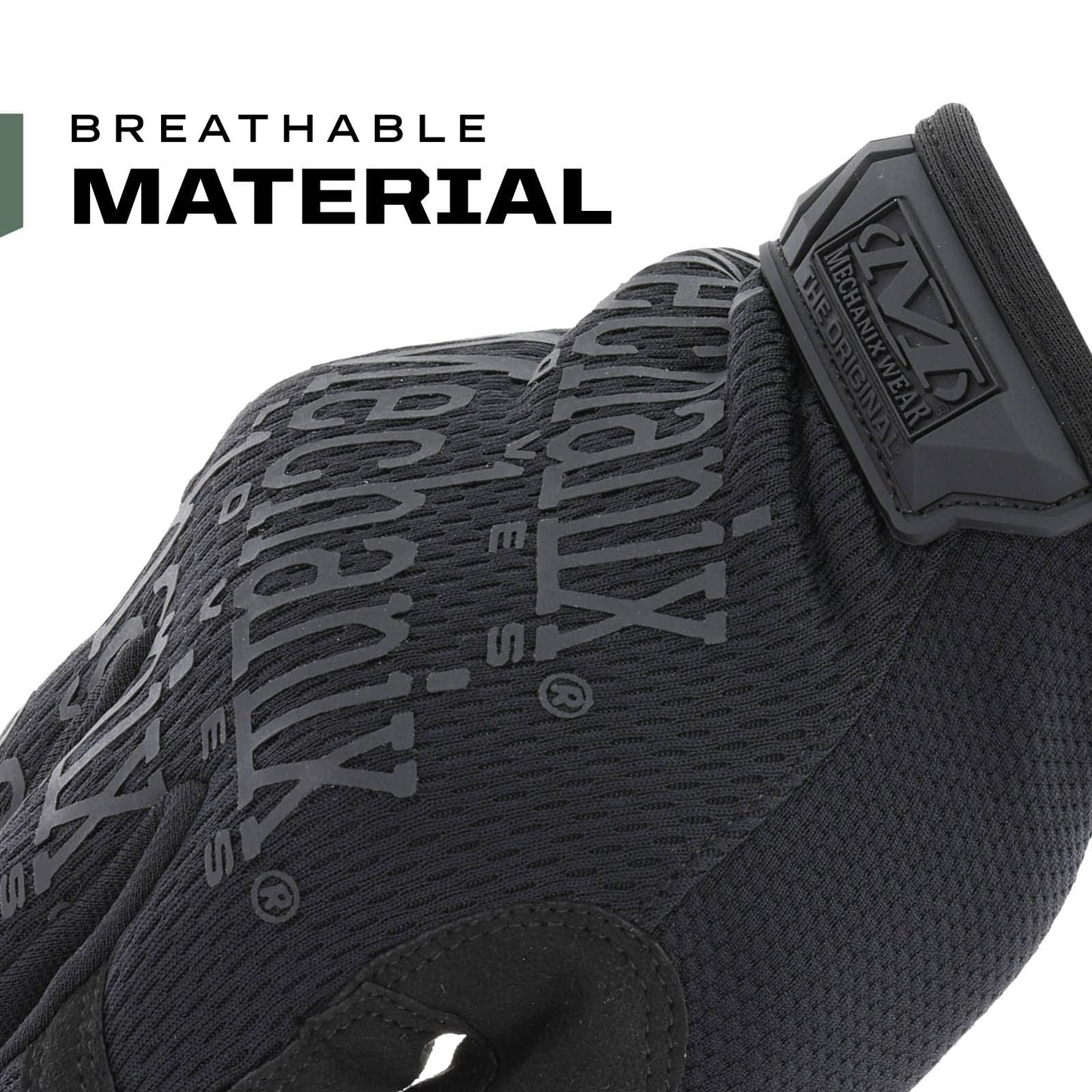 Mechanix Wear Original Tactical Glove - High Performance Anti-Slip Grip Safety Gloves - Impact Resistant & Touchscreen Capable - Medium - Covert Black