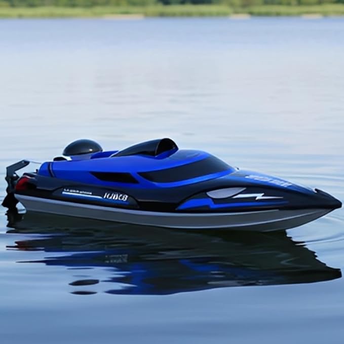 14 inch Big RC Boat Remote Control Boat for Kids and Adults 25 KPH Fast RC Speed Boat with Two 1100mAh Batteries Waterproof Toy Boats for Lakes Pools &amp River