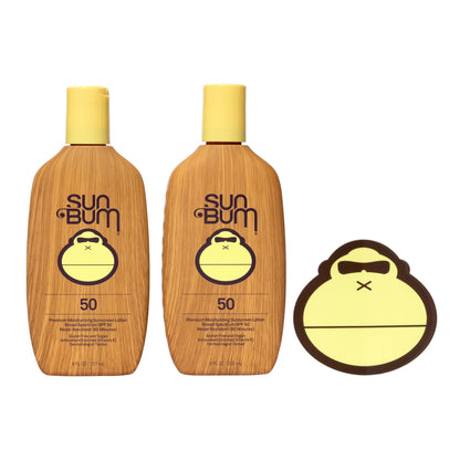 Sun Bum Sun Bum Original Spf 50 Sunscreen Lotion Vegan and Reef Friendly (octinoxate & Oxybenzone Free) Broad Spectrum Moisturizing Uva/uvb Sunscreen With Vitamin E 8 Ounce 2 Pack