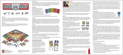 MasterPieces Opoly Board Games - Route 66 Opoly - Officially Licensed Board Games for Adults Kids &amp Family