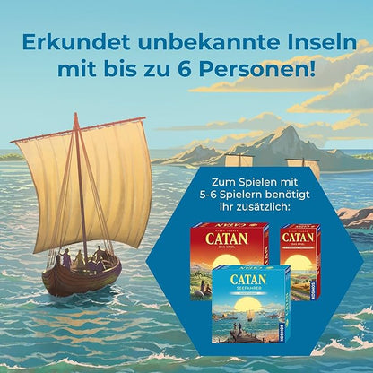 Kosmos 685126 Catan – Marine Supplement for 5-6 People Complement to the Extension Catan Sailor Board Game from 10 Years for 2-6 People Catan Settlers