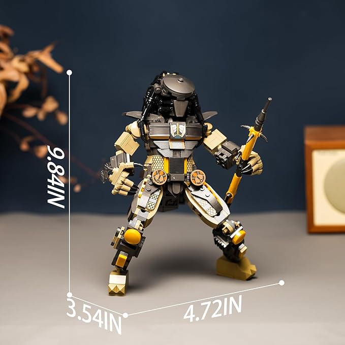 Xenomorph Horror Action Figure Building Kit Compatible with Lego for AdultsCool Halloween Toy for Boys 8-14 Years Up 558pcs
