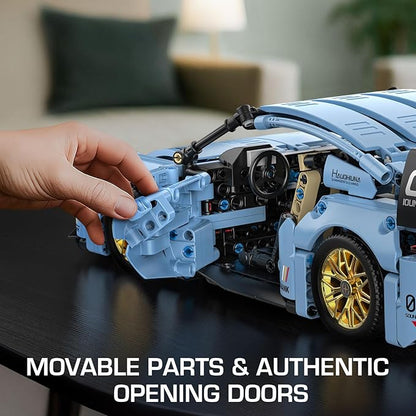 PIKARO Sports Race Car Building Set Kit for Boys &amp Adults 1:14 MOC Toys Racing Model Car Kits Birthday Gift for Boys Kids Age 8-14 12-16