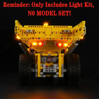 LED Light Set Compatible with Lego 42114 6x6 Volvo Articulated Hauler Technic Building Blocks Model - Model Set NOT Included