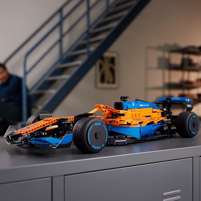 LEGO 42141 Technic McLaren Formula 1 2022 Replica Race Car Model Building Kit F1 Motor Sport Set Birthday Gift Idea for Adults Men Women Him Her Husband Collectible Home Decor