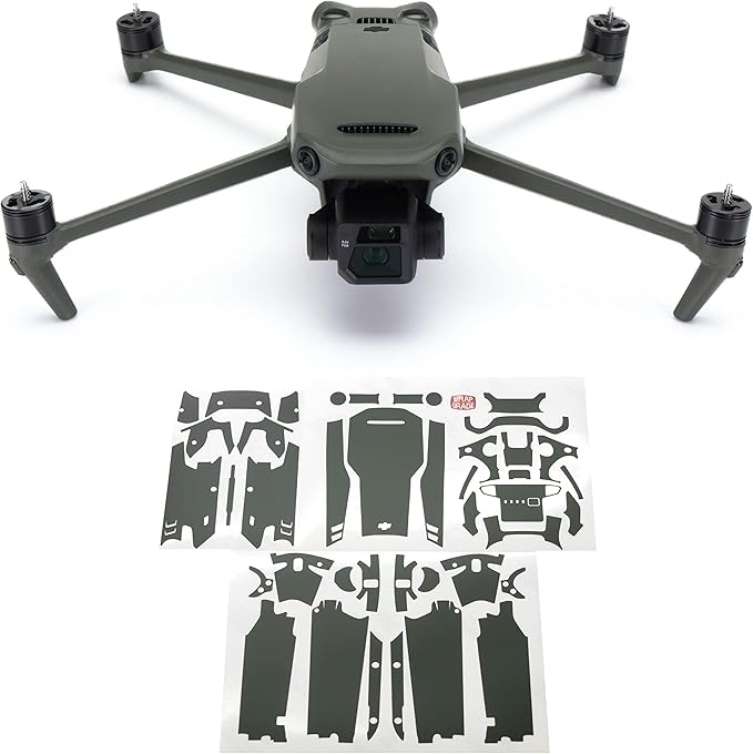 WRAPGRADE Full Skin Stickers for DJI Mavic 3 / Mavic 3 Classic (Army Green)