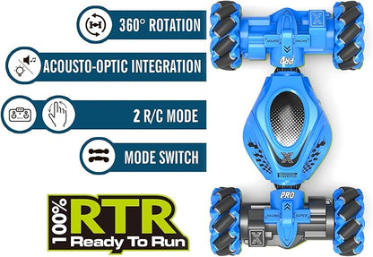RC Car Gesture Sensing Stunt Car Toys for Boys Girls 6-12 Best Gifts for Kids Boys 6 7 8 9 10 11 12 Years Old 2.4GHz 4WD RC Toy Off-Road 360° Rotate All-Round Drift with Lights Music