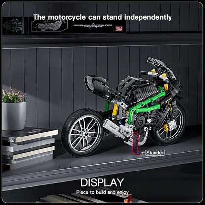 Mould King Motorcycle Kit Building Sets 23002 Bike Model Kit Building Kit Moto Building Toys for Creative Play and Display Model Motorcycle Kits for Adults and Kids 14+ (639PCS)
