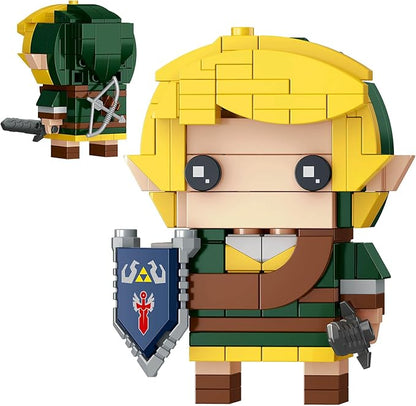 TOY PLAYER BOTW Link Figure Building Set Link Action Figures with Master Sword and Ganondorf Birthday Party Decorations Supplies Gifts for 14+ Fans &ampAdults (200+ Pieces)