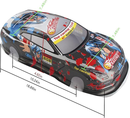 Manrock 1/10 Scale RC Painted Drift Racing Touring Onroad Car Body Shell NA GTR